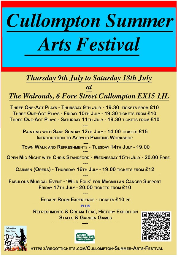 Cullompton Summer Arts Festival